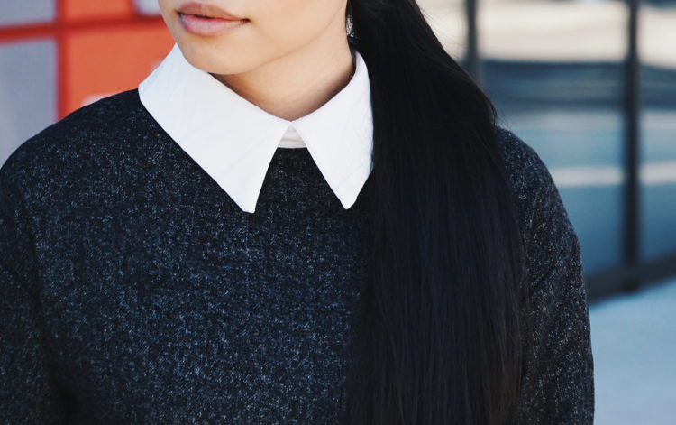 romwe collared shirt